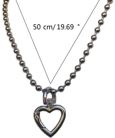 Oralgo Stylish Heart Trailer Necklace - Simple Hollow Geometric Jewelry for Women - Perfect Gift - Buy Online on GoSupps.com