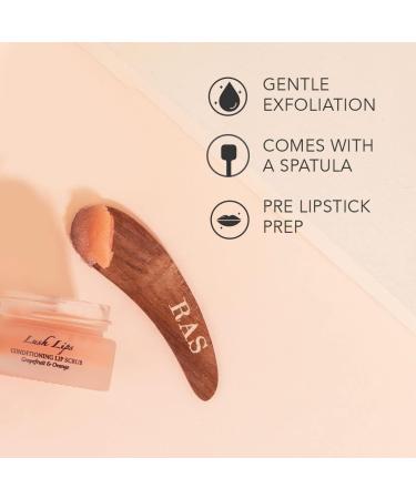 Lips Conditioning & Brightening Lip Scrub - Vegan Grapefruit & Orange Exfoliator for Men & Women | Nourishes & Reduces Pigmentation - 8g - Buy Online on GoSupps.com