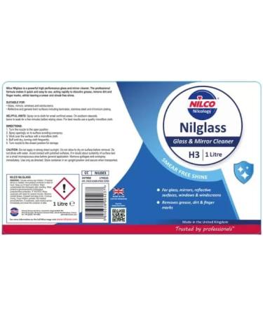 Nilco Nilglass Glass & Mirror Cleaner 2 x 1L - Buy Online on GoSupps.com