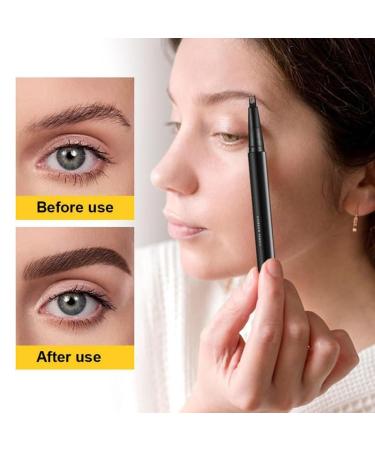 4-Tip Eyebrow Pencil - Waterproof Microblading Contouring Pen for Long-Lasting Flawless Brows | 3 Colors Available - Buy Online on GoSupps.com