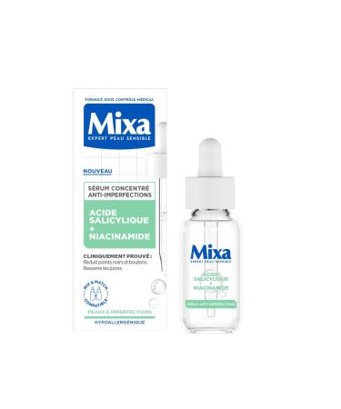Mixa - Anti-Imperfections Concentrated Serum - For blemish-prone skin - Enriched with Salicylic Acid and Niacinamide - 30 ml
