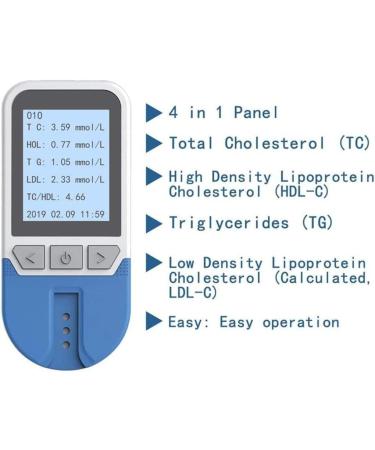 Rehoof Cholesterol Monitoring Home Test - 25 Test Strips for Total LDL HDL & Triglycerides Accurate Blood Fat Analyzer - Buy Online on GoSupps.com