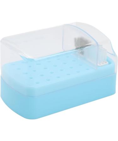 Nail Drill Bit Cleaning Brush Holder Portable 30 Hole Nail Drill Bit Holder Dustproof Space Saving for Nail Salon (Blue) - Buy Online on GoSupps.com