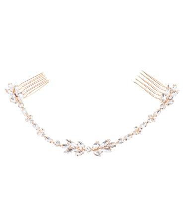 Angoily 1pc Hair Comb Modeling Alloy Props Bride