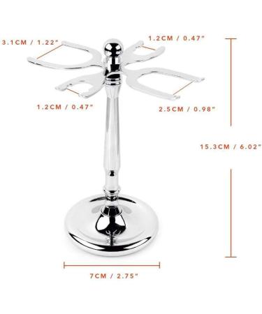 Gden Classic 4 Prong Razor and Brush Stand - Durable & Stylish Shaving Brush Holder for Men | Premium Shaving Accessories - Buy Online on GoSupps.com
