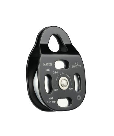 NAXEN CE Certified Climbing Pulley Ball Bearing Pulley Mobile Side Plate Pulley Black Big Pulley