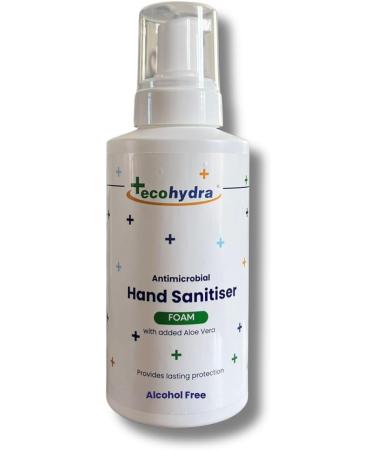 EcoHydra Alcohol Free Foam Hand Sanitiser - 500ml With Pump | NHS Approved Hospital Grade Sanitiser | Kills Up To 99.9999% of Bacteria and Viruses | Kind On Skin Safe For Children Unscented 1 Count (Pack of 1)