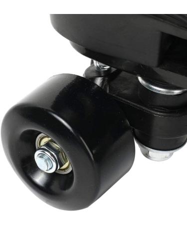 Women's Classic Leather High Top Double Row Roller Skates - Black Wheel - Size 37 | Indoor Outdoor Adult Skates with Bag - Buy Online on GoSupps.com