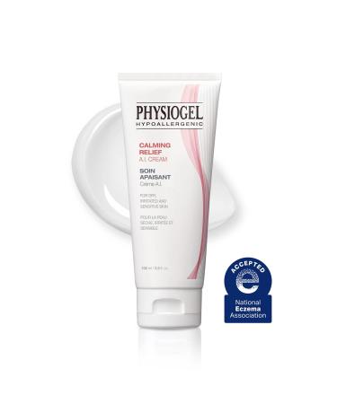Physiogel Calming Relief A.I. Face Cream | Eczema Cream for Sensitive  Itchy  Red & Dry Skin | Soothing  Hypoallergenic & Non-Comedogenic Formula w/ Very Low Irritants | 3.3 fl. Oz