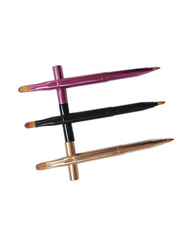 Angoily 9 Pcs Retractable Lip & Concealer Brush Set - Professional Makeup Tools for Home & Salon Use Perfect Travel Applicators - Buy Online on GoSupps.com