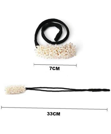 PiniceCore DIY Hair Bun Maker - Elegant Magic Styling Tool for Easy Hair Buns | Bendable Accessories (White) - International Shipping Available - Buy Online on GoSupps.com