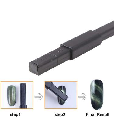8Pcs Nail Magnet Tool Set for DIY Magic 3D Cats Eyes Nail Art - Manicure Magnet Stick & Pen for UV Gel Polish - Buy Online on GoSupps.com