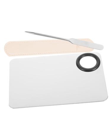 Buy 2 Sets Liquid Foundation Palette & Stainless Steel Makeup Spatulas | Portable Cosmetic Mixing Tools for Flawless Makeup - Buy Online on GoSupps.com