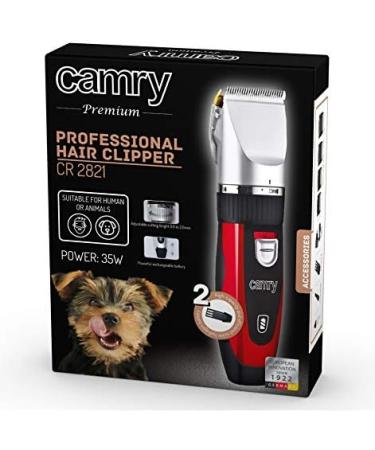 CAMRY CR-2821 Pet Hair Clipper - Best International Shipping | Buy Black Red Silver - Buy Online on GoSupps.com