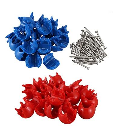 POOSR 20 Pieces Climbing Rope Net 12mm Plastic Connector Net Buckle Climbing Accessories for Outdoor Swing Climbing Rope Parts