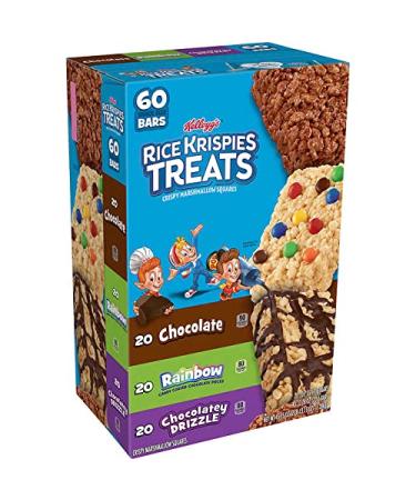 Kellogg's Rice Krispies Treats, Variety Pack, 60 ct 60 Count (Pack of 1)