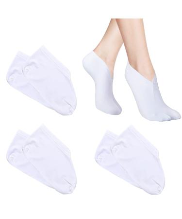 3 Pairs Moisturizing Socks Overnight for Dry Feet Thin Cotton Foot Spa Cosmetic Moisturizing Socks for Women and Men Lotion Moisturizing Socks Spa Overnight Absorbing for Dry Cracked Feet