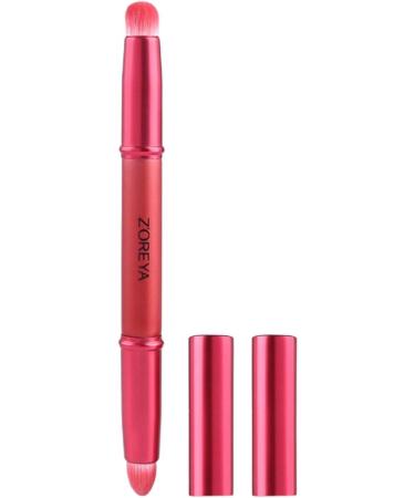 Lip Brush | Double-Ended Round Tip Lipstick Brush | Makeup Brush Tool with Lid for Liquid Cream Foundation Concealer Powder Shakven Red - Buy Online on GoSupps.com