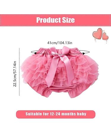 EQLEF Baby Bloomer Shorts with Frilly Knickers, Lace Nappy Cover, Ruffle Pants, and Headband Set - Perfect for Baby Photography Prop Costume in Pink - Buy Online on GoSupps.com