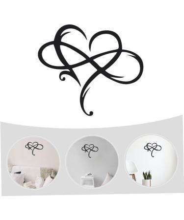 Cabilock 1pc Iron Pendant Plaque Heart Wall Decor Rustic Home Decor Room Loving Heart Shaped Pendant Black 40.00X33.00X0.20CM - Buy Online on GoSupps.com