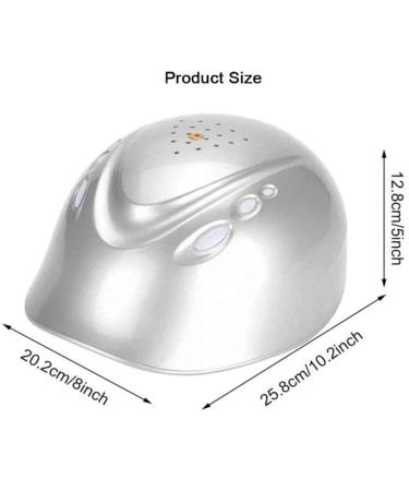 Q-BAIHE Laser Hair Growth Helmet Silver 160 LLLT Anti-Alopecia Hair Growth Cap - Buy Online on GoSupps.com