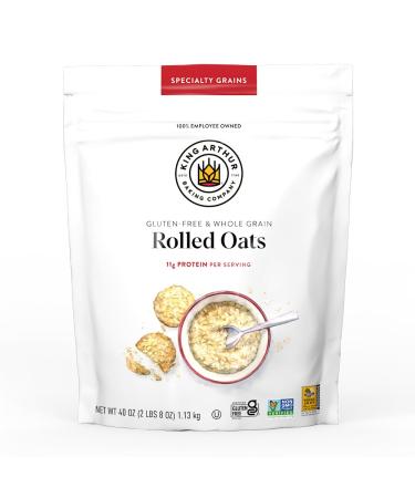 King Arthur Baking Company Flocons d'avoine sans gluten et grains entiers 1 1 kg.