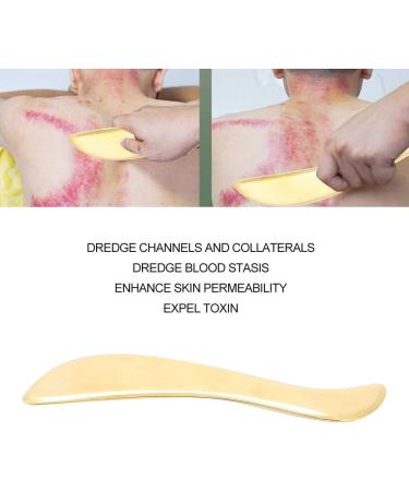 Verdant Touch Brass Gua Sha Tool - 6 Massage Scraping Board for Muscle Pain Relief & Breastfeeding - Buy Online on GoSupps.com