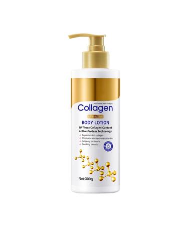 iiniim 300g Natural Body Cream Lightweight Non Greasy Fast Absorbing Lotion for Dry Skin Daily Hydration Moisturizer for Women and Men White One Size One Size White