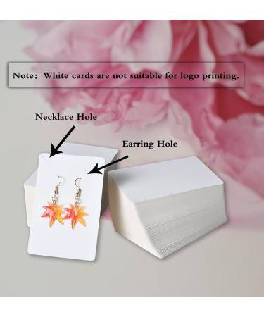BUUFAN 900 PCS Earring Necklace Display Cards Set - White Kraft Paper Card Holder with Self-Seal Bags and Earring Backs for Jewelry DIY and Selling | 6x9 White - Buy Online on GoSupps.com