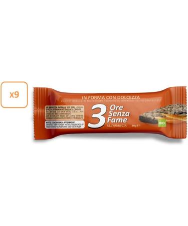  Rilevo Rilevo - 3 hours without Organic Orange Fame - 9 individual boxes of spice bars with seeds cereal with organic orange and chocolate feet 30 g (total 9 x 30 g) - Buy Online on GoSupps.com
