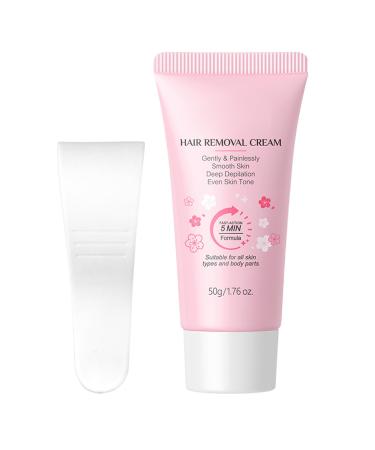 Hair Removal Cream for Women - Gentle Hair Removal for Sensitive Skin Moisturizing Cream 50g for Armpits Back Legs Face Upper Lip
