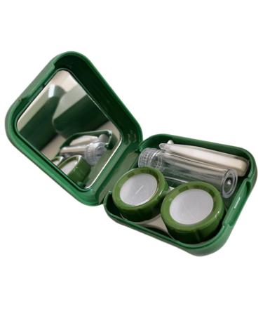 Iwowhero 1 set contact lens container Make-up container mirror film glittering container eye lens organizer container for cosmetic lens contacts case organizers form plastic travel