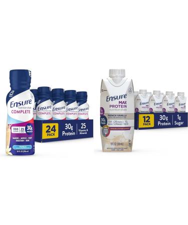 Ensure COMPLETE Nutrition Shake 30g of Protein Meal Replacement Shake with Nutrients for Immune Health & Max Protein Nutrition Shake with 30g of Protein