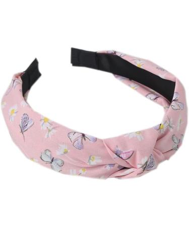 Headbands for Women's Hair Flower Printed Fabric Hair Band Elastic Knot Head band Hair Accessories for Women Girl (6SmallButterfly) - Buy Online on GoSupps.com