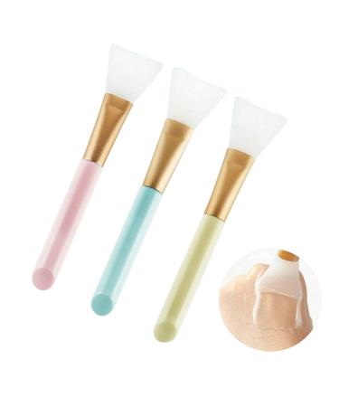 Face Mask Brush 3Pcs Silicone Face Mask Brushes Soft Silicone Applicator Brush Silicone Mask Brushes Beauty Tool Facial Applicator Brushes for Applying Mud Body Lotion or Mixed Mask