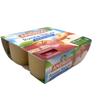 Andros Apple Compote Low Sugar (4 x 100g) x 6 - Buy Online on GoSupps.com