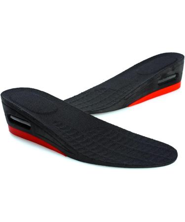 FRCOLOR Height Increase Insoles for Men | Athletic Shoe Inserts & Heel Support | Invisible Black Shoe Lifts - Buy Online on GoSupps.com