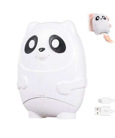Automatic Electric Nail Clipper with Debris Storage Box 2 in 1 Automatic Anti-Pinch 500mAh Panda Shape Type-C Low Noise Portable Fingernail Cutter and File Trimmer Nail Clippers Nail Cutter for All