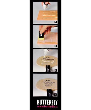 Butterfly Free Chack Table Tennis Racket Glue 90ml - Easy Paddle Assembly with Sponges and Application Clip - Buy Online on GoSupps.com