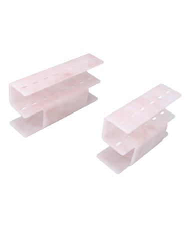The tweezers organizer rack 6 holes and 8 holes storage stand made of plastic for beauty salons integrated design double storage space simple and functional robust
