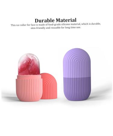Ice Face Roller - Reusable Beauty Ice Cube Massager for Puffiness & Skin Brightening | Pink Skin Care Tool - Buy Online on GoSupps.com