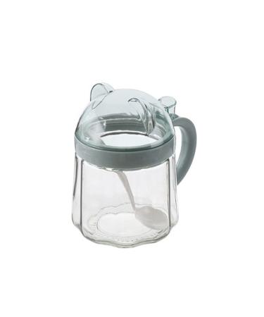 WALFREW Spice Jars Home Kitchen Condiments Supplies Seasoning Supplies Medege Monosodium Glutamate with Clear Lid Clear Salt Shaker Jar (Blue)