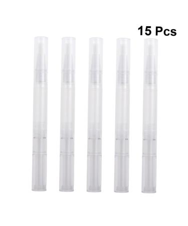 Buy Angoily 15pcs Empty Liquid Tube Nail Polish Pen Applicators - Transparent Eyelash & Nail Oil Brushes - Ideal for Gel Polish & Lip Gloss - High-Quality Cosmetic Tools - Buy Online on GoSupps.com