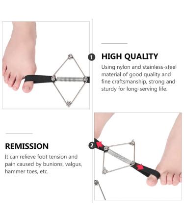 DOITOOL Bunion Big Toe Strap - Bunion Toe Straightener & Splint for Hallux Valgus - Adjustable Alignment & Hammer Toe Support - Black - Buy Online on GoSupps.com