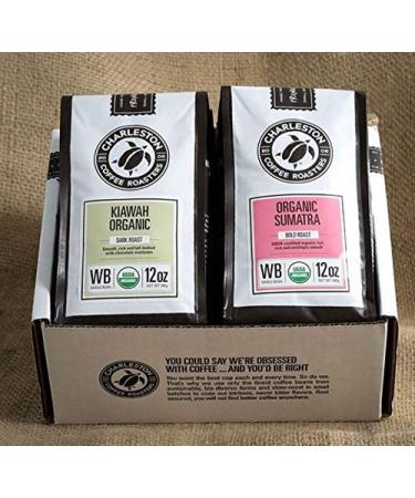 Charleston Coffee Roasters Kiawah 12oz | Premium Organic Whole Bean Coffee | Hand-Picked & Slow Roasted - Buy Online on GoSupps.com