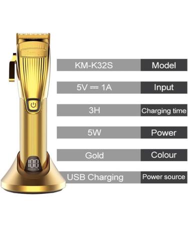 Hair Clippers for Men 2PCS Professional LCD Display Electirc High Speed Motor Hair Clipper Barber Shop Rechargeable Hair Timmer Powerful Hair Cutting - Buy Online on GoSupps.com