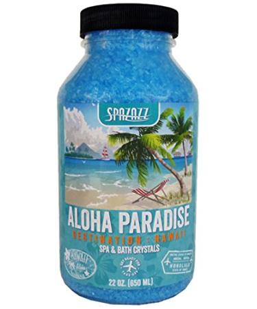 Spazazz SZCH SPZ-303 Hawaii Aloha Paradise Destination Crystals Container  22 oz. Aromatherapy  1.3 Pound (Pack of 1)  Blue