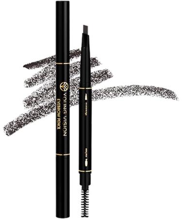 Beauty Eyebrow Pencil Universal Automatic Brow Pencil with Spoolie Brush Perfect Eyebrow Makeup Shaper and Filler Gift Deep Brown Grey - Buy Online on GoSupps.com