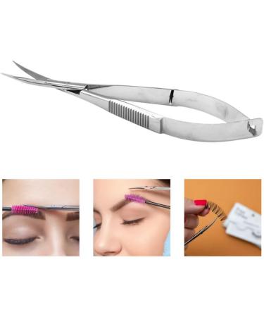 Micro Scissors Stainless Steel Face Hair Eyelash Scissors Grafting Tool Curved Mirror Toiletry Kits - Buy Online on GoSupps.com