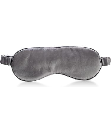 Gray Silken Slumber Solid Silk Eye Mask - Luxurious Comfort for Restful Sleep - Buy Online on GoSupps.com